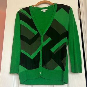 Green cardigan